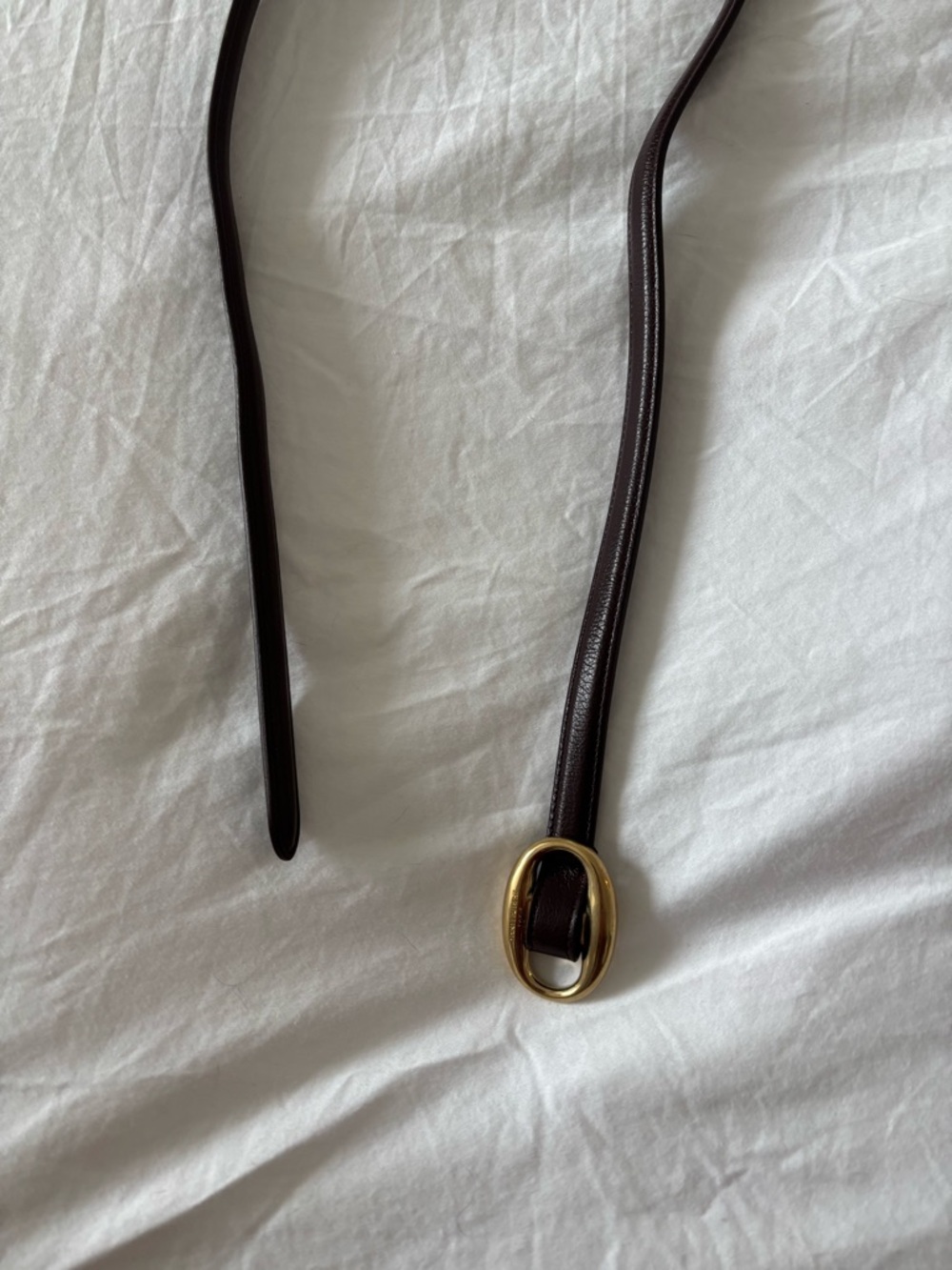 Saint Laurent Leather Belt in color Grape - Picture 4 of 6